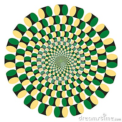 Optical illusion Spin Cycle (Vector) Vector Illustration