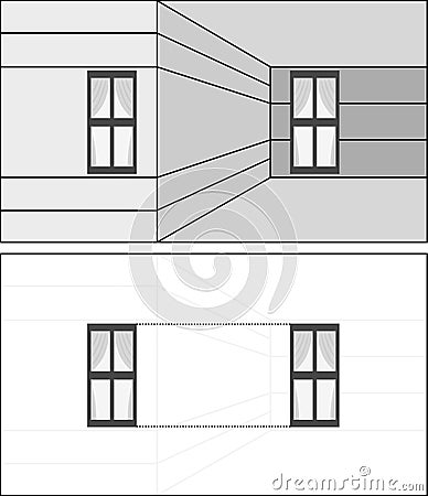 Optical illusion Vector Illustration