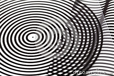 Optical illusions, scanimation, barrier-grid animation simple foil slides abstract artsy transparent slides, geometric shapes Stock Photo