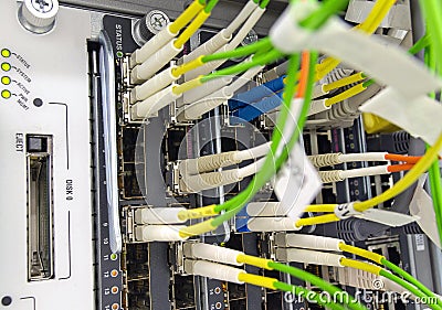 Optical network node Stock Photo