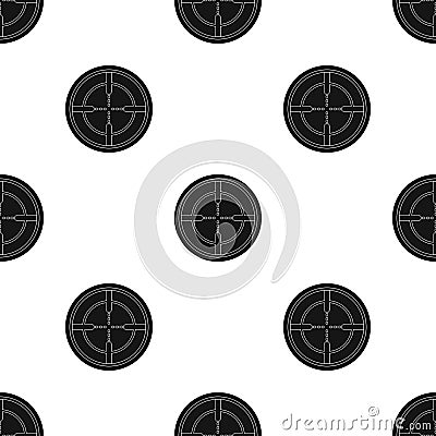 Optical sight.Paintball single icon in black style vector symbol stock illustration web. Vector Illustration