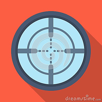 Optical sight.Paintball single icon in flat style vector symbol stock illustration web. Vector Illustration