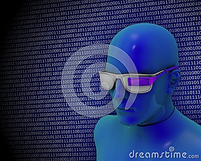 Optical wearable computer Stock Photo