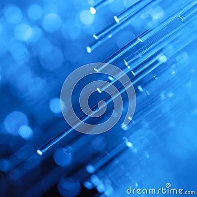 Optics fibers Stock Photo