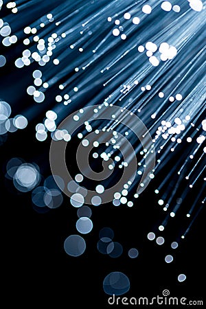 Optics fibers Stock Photo