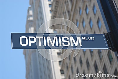 Optimism boulevard Stock Photo