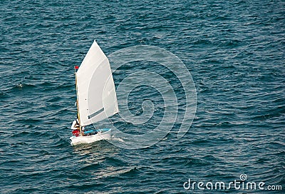 Optimist Sailboat Stock Photos - Image: 35427933