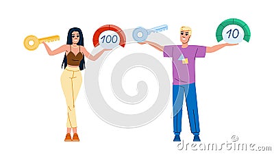 optimization keyword difficulty vector Vector Illustration