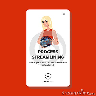 optimization process streamlining vector Vector Illustration