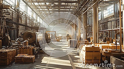 Optimize warehouse efficiency by implementing advanced inventory management systems for better productivity and cost reduction Cartoon Illustration