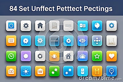 Optimized LowLight Photography UI Icons for Web Apps PixelPerfect 48x48 24x24 Settings Graphics for Enhanced User Stock Photo