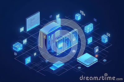 Optimized WordPress Performance via Hosting Strategies Stock Photo