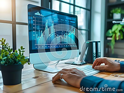 Optimizing Business Strategies through Efficient Data Analytics and Cost Control Stock Photo