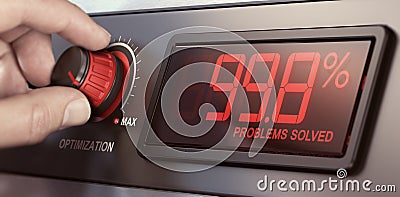 Optimizing Customer Service Operations, KPI Key Performance Ind Stock Photo