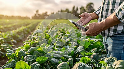 Optimizing farming digital tools for remote crop monitoring and decisive actions Stock Photo