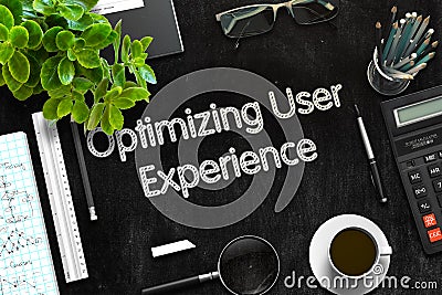 Optimizing User Experience Concept. 3D render. Stock Photo