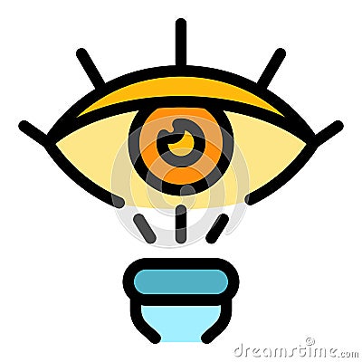Optometry surgery icon color outline vector Vector Illustration
