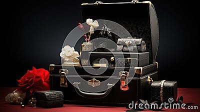 opulent luxury package Cartoon Illustration