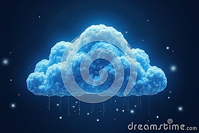 Oracle Cloud Architecture Visualization Stock Photo