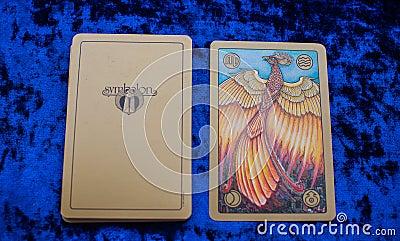 Oracle Symbolon cards, illustrative for esoteric concept Editorial Stock Photo