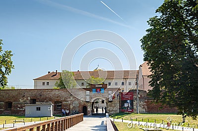 Oradea fortress entrance Editorial Stock Photo