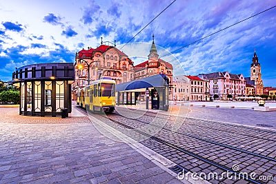 Oradea medieval downtown in Transylvania, Romania Stock Photo