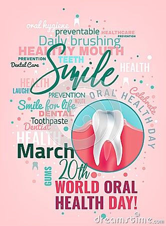 Oral Health Day Vector Illustration