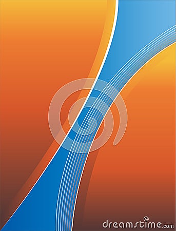 Orange abstract background Vector Illustration