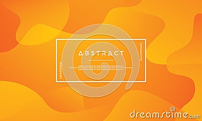 Orange abstract background is suitable for web, header, cover, brochure, web banner and others Vector Illustration