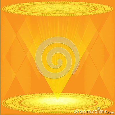 Orange abstract background vector for copy space Vector Illustration