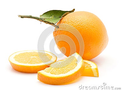 Orange, appelsin isolated Stock Photo