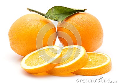 Orange, appelsin isolated Stock Photo