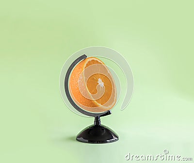 Orange as fruit with source of vitamin and nutrition Stock Photo