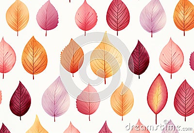 orange autumn leaves background Stock Photo