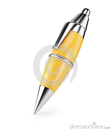 Orange ballpen Stock Photo