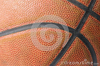 Orange basketball ball Stock Photo