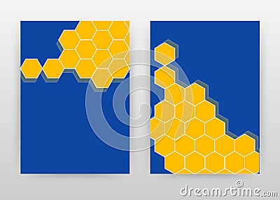 Orange bee beetle on blue design for annual report, brochure, flyer, poster. bee beetle on blue background vector illustration for Vector Illustration