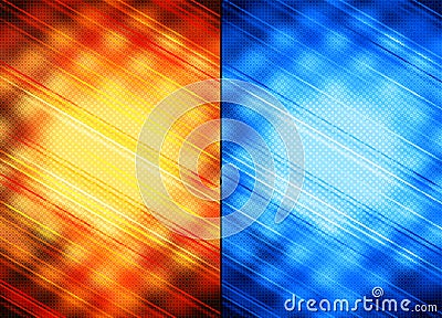 Orange and blue abstract backgrounds Stock Photo