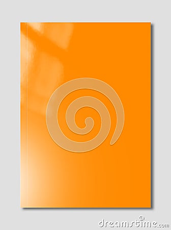 Orange Booklet cover template Stock Photo