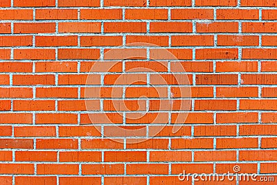 Orange Bricks Wall Stock Photo