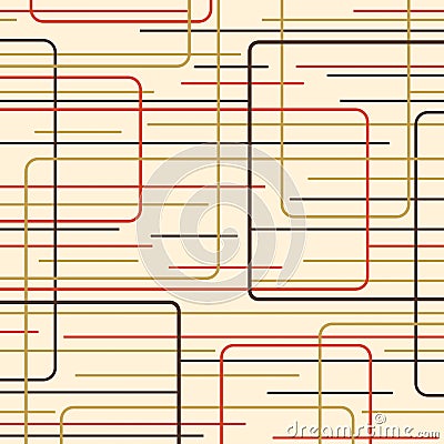 Orange and Brown Retro Lines Stock Photo