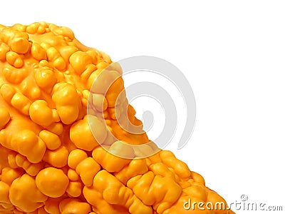 Orange Bumpy Gourd Stock Photo