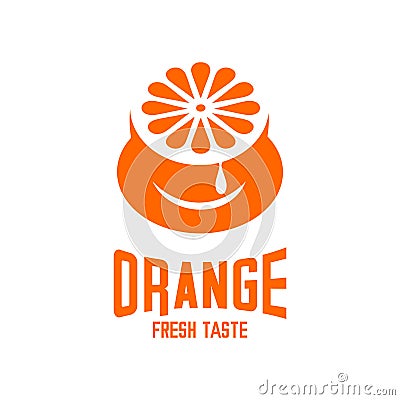 orange cafe Vector Illustration