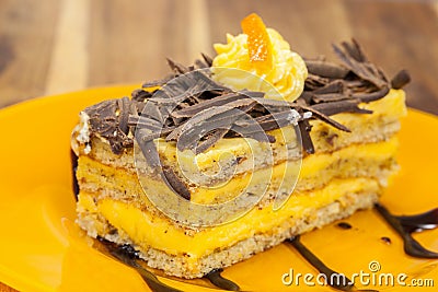Orange cake Stock Photo
