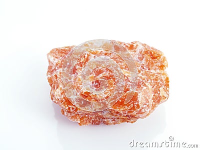 Orange calcite. Stock Photo