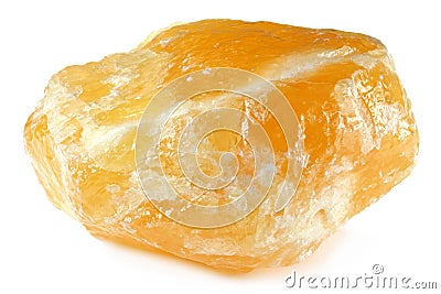 Orange calcite Stock Photo