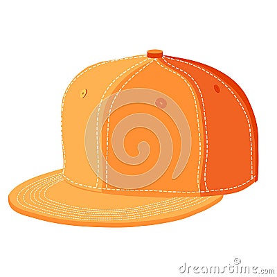 Orange cap Vector Illustration