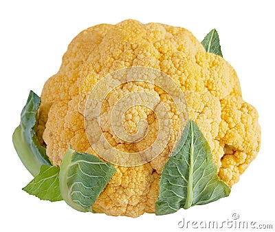 Orange Cauliflower Stock Photo