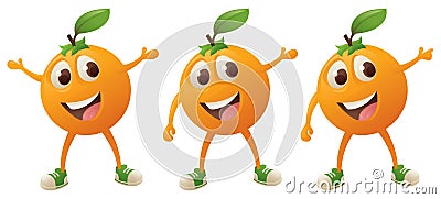 Orange Character Vector Illustration