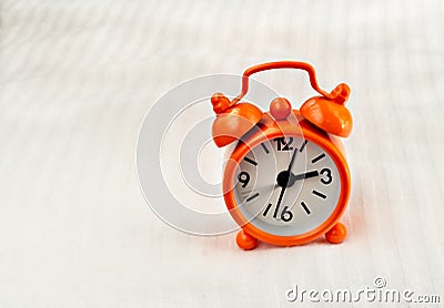 Orange Clock Stock Photo